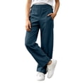 thumbnail image 4 of Nugftut Pants for Boys Elastic Waist Casual Loose Fit Long Pants with Pockets for Daily Outdoor Wear Sizes 11-12, 4 of 9