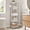 Gray and White, variant on LEDREM 5-Tier Metal Storage Rack with X-Frame Sides, Heavy-Duty Wire Shelving Unit, Deep Organizer for Entryway Kitchen Bathroom Living Room, Industrial Ink Black