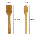 thumbnail image 2 of 8 Pc Wooden Spoon Spatula Bamboo Set Kitchen Utensil Cooking Mix Non-Stick Tools, 2 of 3