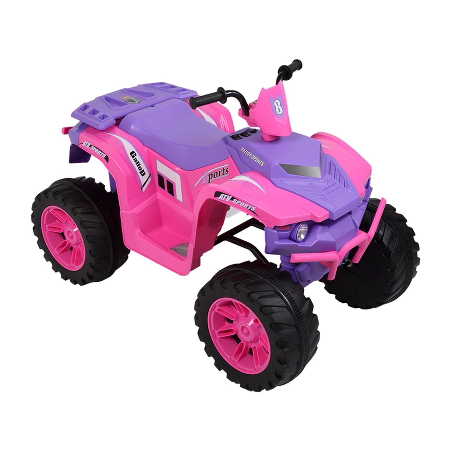 CIPACHO 12V ALL Terrain Vehicle Dual Drive Battery Kids Ride On Cars without Remote Control with Slow Start, Pink CIPACHO 12V ALL Terrain Vehicle Dual Drive Battery Kids Ride On Cars without Remote Control with Slow Start, Pink