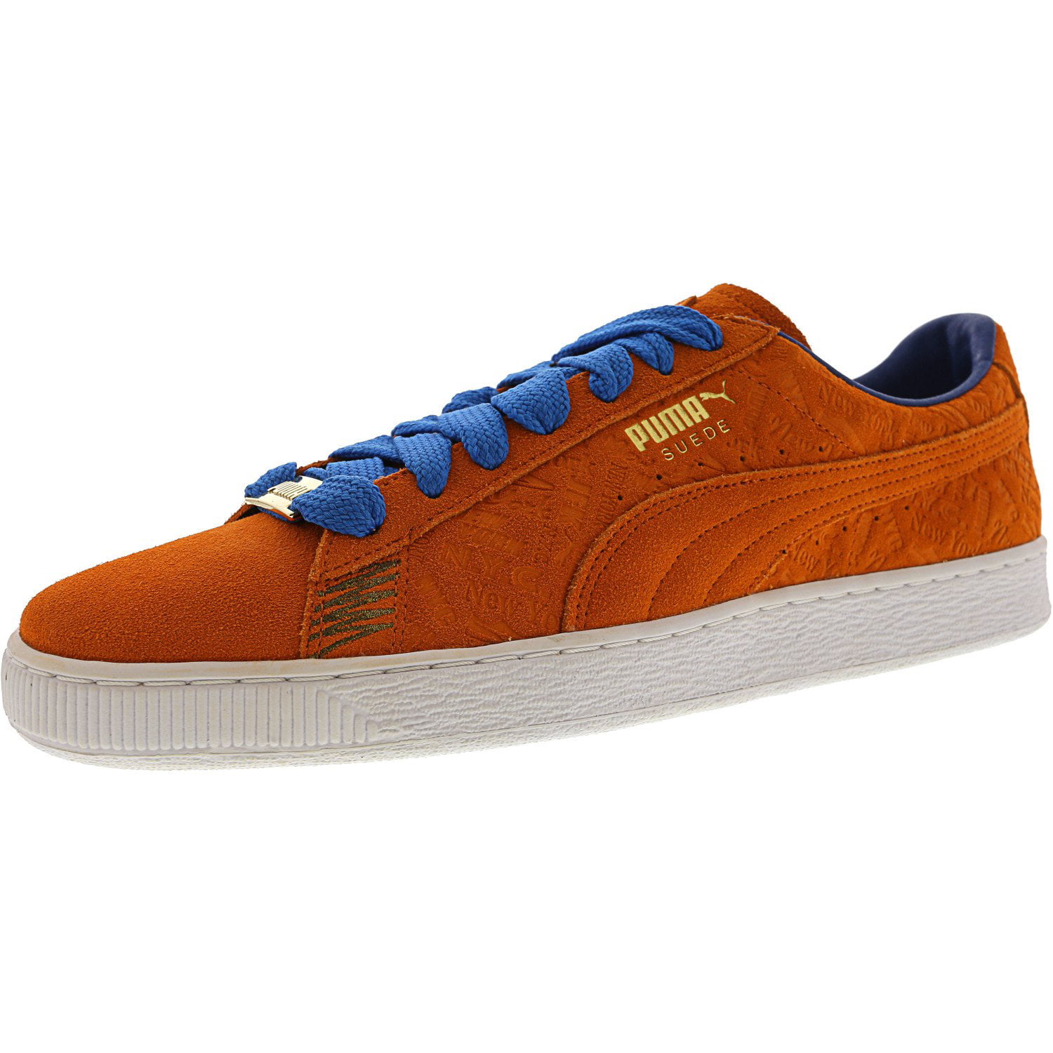 Puma Men's Suede Classic Nyc Vibrant Orange Ankle-High Fashion Sneaker ...