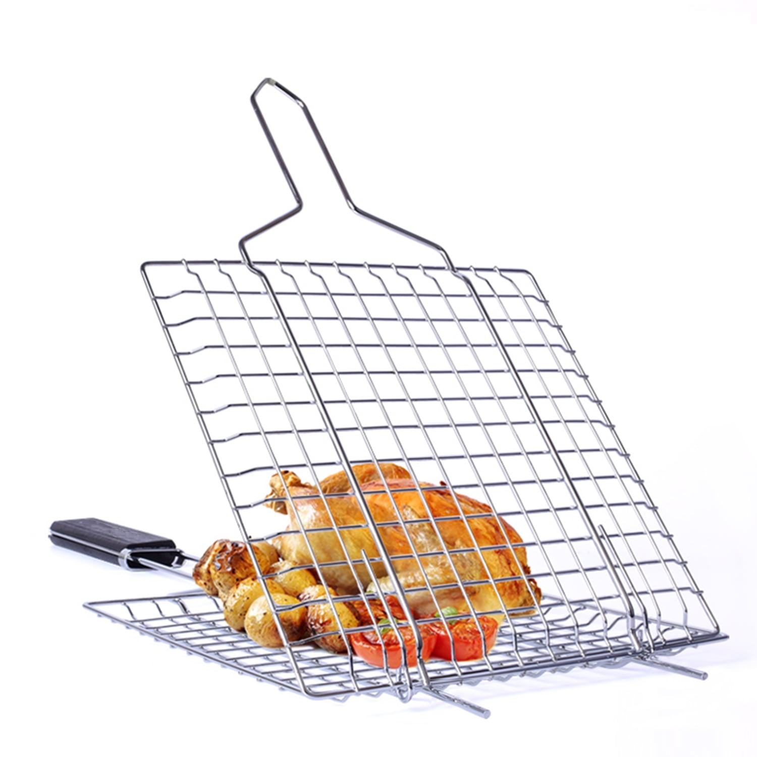 Portable BBQ Grilling Basket Non-Stick Barbecue Net BBQ Grill Tools Accessories 