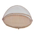 thumbnail image 3 of Baoblaze Bamboo Wicker Basket Fruit Tray Mesh Food Cover for Picnic Fruits Vegetables 35cmx35cmx16cm, 3 of 8