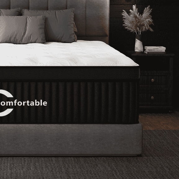 14 inch Twin Size Classic Hybrid Mattress Individually Pocketed Springs, Back Pain Relief, Mattress in Box, CertiPUR-US