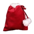 thumbnail image 5 of Dserhfy Christmas Gift Bag with Drawstring Closure Portable Soft Lovely Solid Present Packaging Bag Reusable Drawstring Candy Bag Christmas Tree Decoration Holiday Supplies, 5 of 8