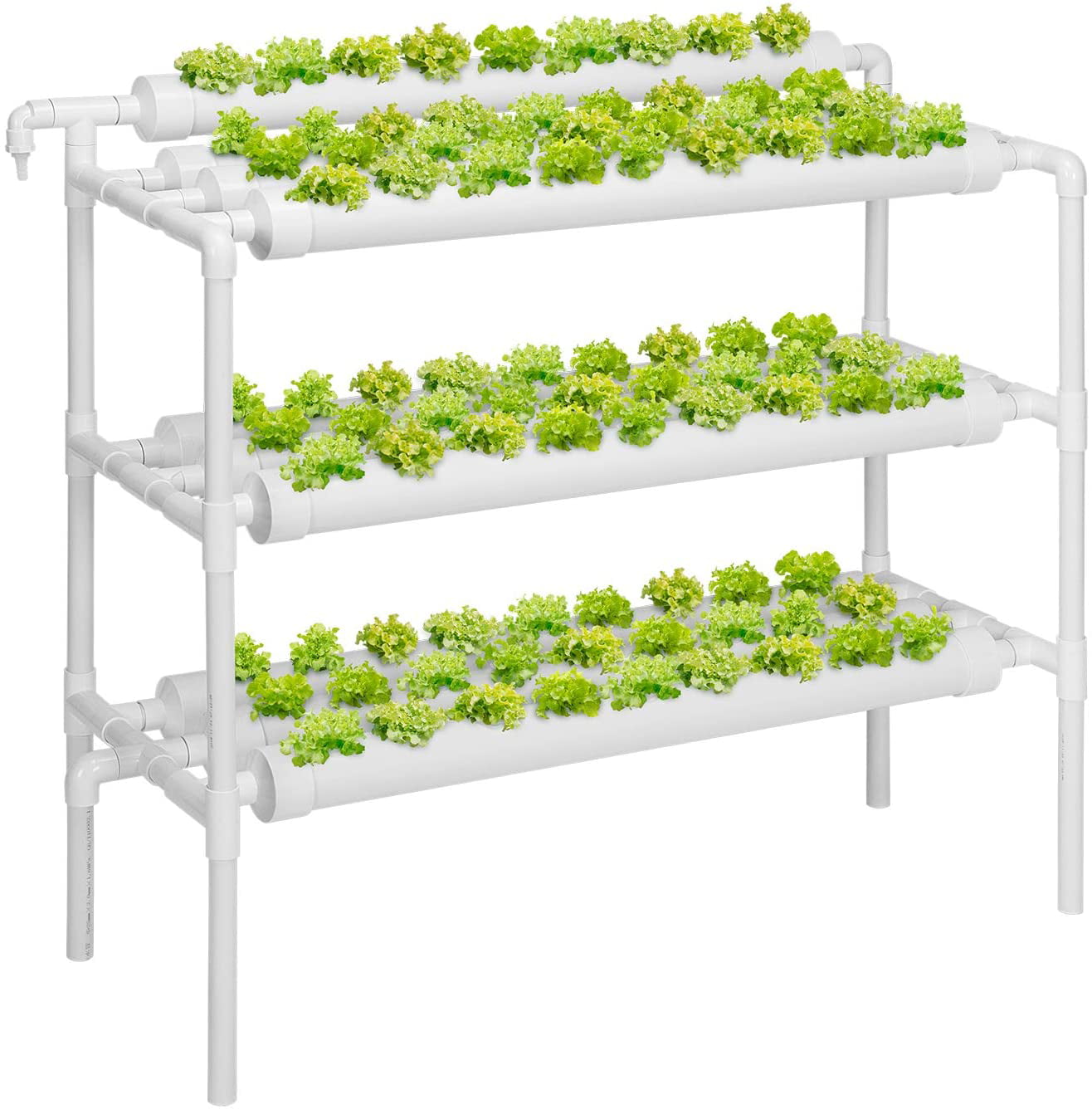 10-pipe 4-layer Hydroponic Site Grow Kit Garden Vegetable Planting System Kit 