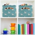 thumbnail image 6 of FREEAMG Cat Dog Paw Leaf Storage Bin for Toy Storage Basket Dirty Clothes Sundries Office Home Closet Organizer Shelf Cube Box Waterproof Laundry Basket, 2 PCS, 6 of 7