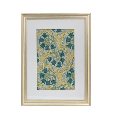 A&B Home Smithsonian - Floral Framed Wall Art - 24" x 32" - Gold Frame - Green,Blue
