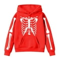 thumbnail image 5 of KPOPLK Girls Zip Up Hoodies Tie Dye Printed Cotton Zipper Sweatshirts Hooded for Toddler Kids(13-14 Years,Red), 5 of 5