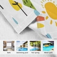 thumbnail image 3 of Kid Hooded Beach Towel inch Bath Poncho Towels Soft Absorbent Quick Dry for Boy Girl Car Mountain Sun Tree Rainbow M, 3 of 7