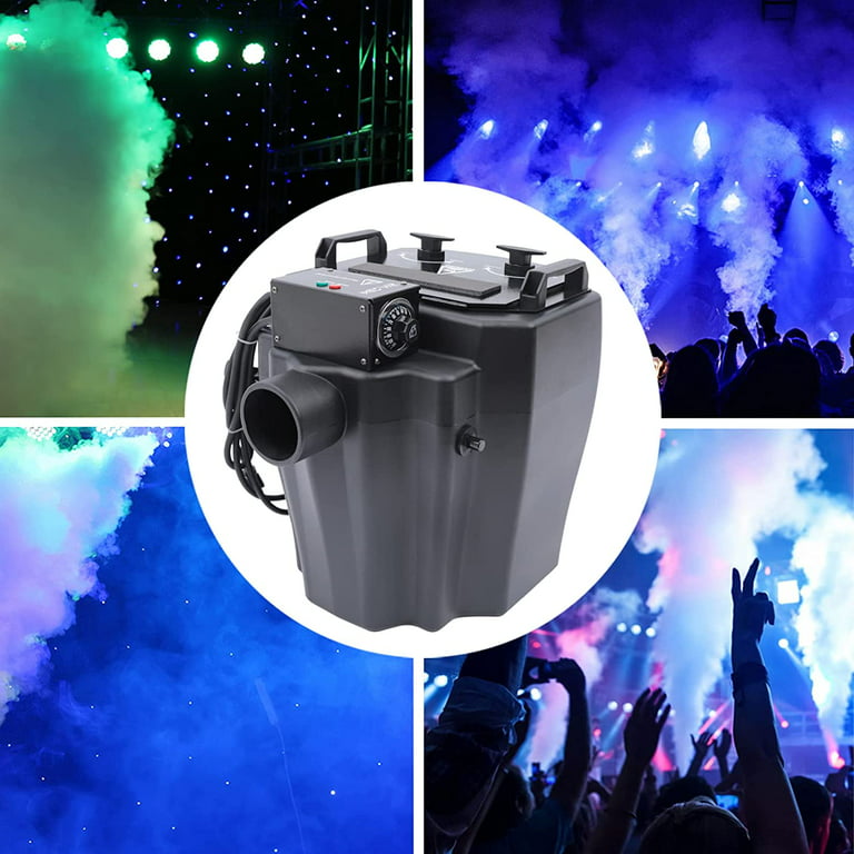Miumaeov 6000w Dry Ice Fog Machine, Low Lying Smoke Machine with Tube for  Indoor Outdoor Stage Wedding Party Club