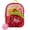 strawberry shortcake, variant on Hello Kitty & Friends 9” Micro Mini Backpack Purse Featuring Sanrio Character Patches, Quilting & Pompom Dangle, Iridescent