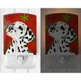 thumbnail image 2 of Caroline's Treasures SS4699CNL Dalmatian Red and Green Snowflakes Holiday Christmas Ceramic Night Light, 6x4x3",, 2 of 2