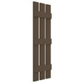 thumbnail image 3 of Ekena Millwork 12 in. W x 60 in. H Builders Edge, TailorMade Three Board Spaced (3 Batten), Board-n-Batten Shutters, Includes Matching Installation Spikes (Per Pair), 385 - French Roast, 3 of 12