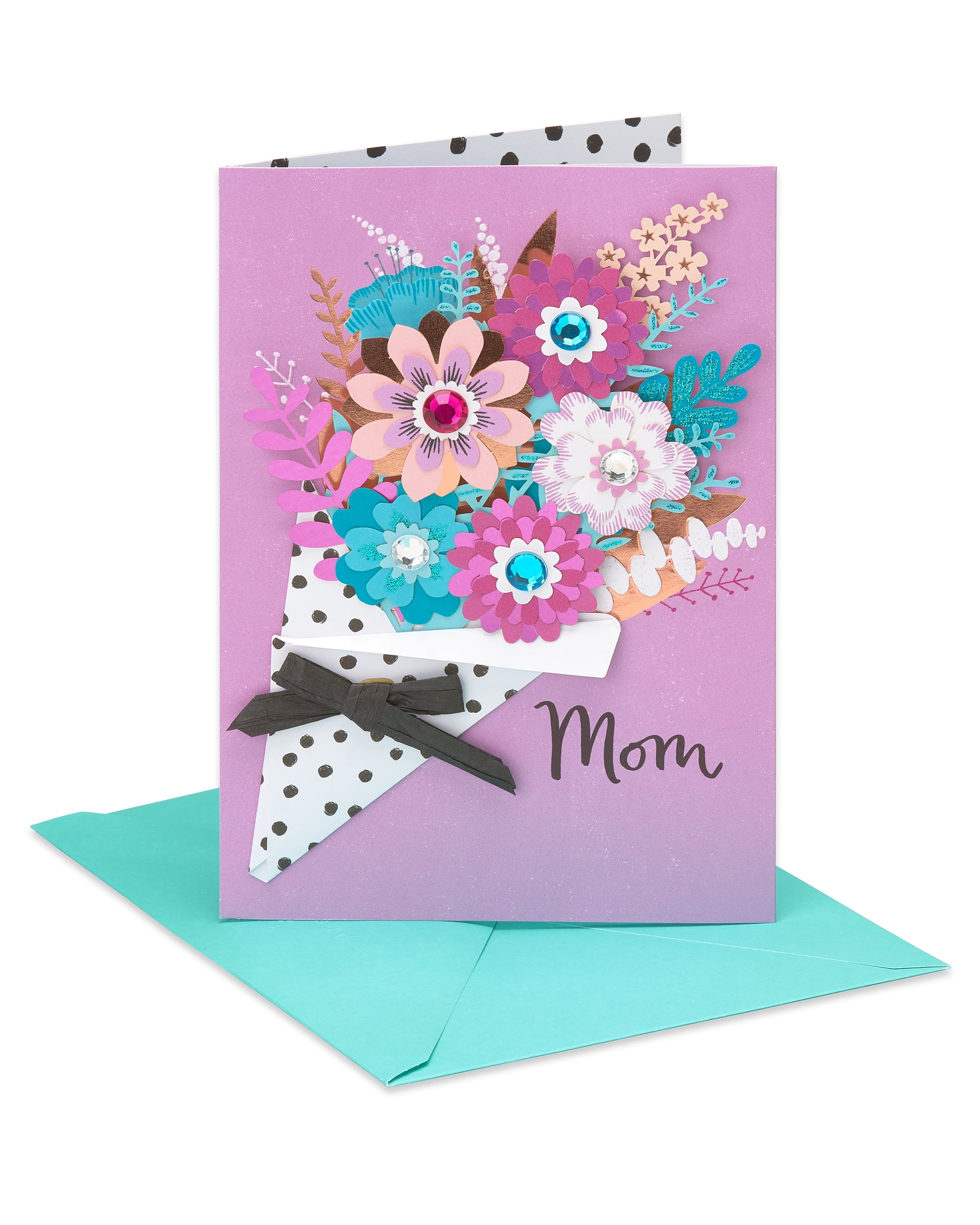American Greetings Premier Bouquet Mother's Day Card with Rhinestones