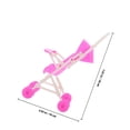 thumbnail image 2 of HONMEET Baby Doll Pram Plastic Pink Simulation Design for Pretend Play 1Pcs, 2 of 8
