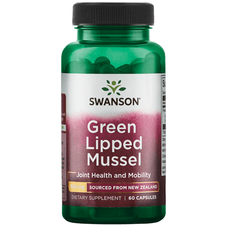 Swanson Premium New Zealand Green Lipped Mussel Capsules, 500mg, 60 (Best Green Lipped Mussel)