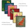 thumbnail image 3 of 6Pcs Chemical Fiber Oil Canvas Hanging Painting Home Wall Decoration Rectangle Leopard, 3 of 6
