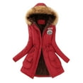 thumbnail image 1 of DPTALR Manteau d'Hiver Chaud pour Femmes Veste à Capuche Ajustée Manteau d'Hiver, 1 of 2