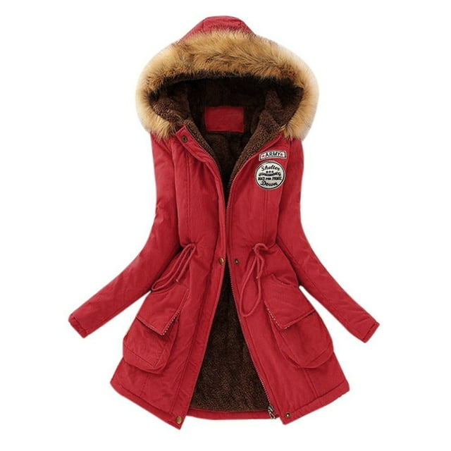 DPTALR Manteau d'Hiver Chaud pour Femmes Veste à Capuche Ajustée pour l'Hiver