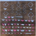 thumbnail image 1 of Ahgly Company Indoor Square Mid-Century Modern Mauve Taupe Purple Oriental Area Rugs, 3' Square, 1 of 6