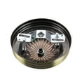 thumbnail image 3 of Aspen Creative 21513-21 Traditional Fixture Canopy Kit, 5" Diameter with Loop, 7/16" Center Hole, Antique Brass, 1 Sets/Pack, 3 of 5