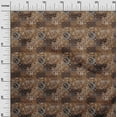 thumbnail image 3 of oneOone Cotton Flex Tawny Brown Fabric Patchwork Craft Projects Decor Fabric Printed By The Yard 40 Inch Wide, 3 of 5