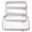 Gray, variant on 4 Pack Clear Zipper Pouches, Hard Shell Travel Toiletry and Cosmetic Organizer Bags, Clear Diaper and Toy Storage Pouches, 1 Medium and 3 Small