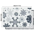 thumbnail image 5 of Christmas Placemats Set of 6, 12x17 Inch Waterproof Vinyl Mats - Wipeable Table Mats with Snowflake Deer Design for Holiday Dining Decor, 5 of 5