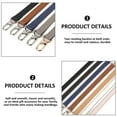 thumbnail image 3 of Paquete de 2 correas de repuesto de cuero para bolsos, bolsos de mano, correas para bolsos de hombro con hebillas de langosta giratorias, 3 of 5