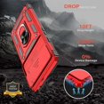 thumbnail image 2 of for Google Pixel 6 Case with HD Screen Protector, Build in 360° Rotating Ring Kickstand [Military Grade] Protective Case for Pixel 6, Red, 2 of 13