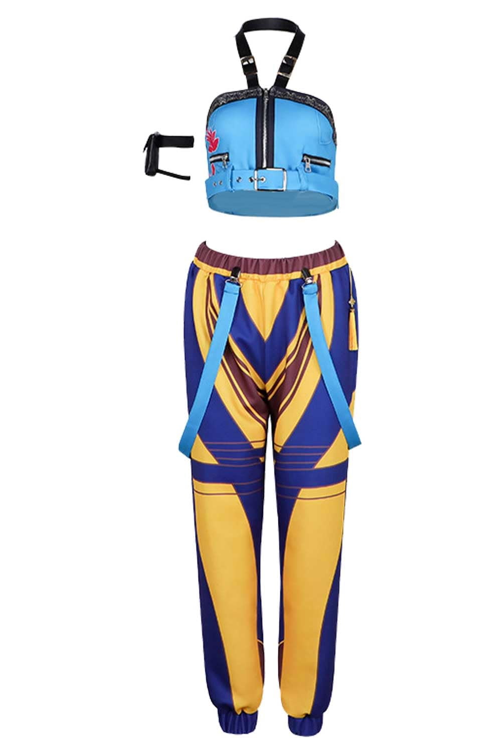 Disfraz De Cosplay De Rumi – Conjunto Completo De Poliéster Con Top, Pantalones Cortos, Cinturón, Orejas Y Adorno, Tallas XS A 3XL, Ideal Para Halloween, Cómics Y Fiestas Temáticas