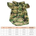 thumbnail image 4 of Camisas para perros Verano Elegante Camuflaje Transpirable Fresco Mascota Verano Camisetas para Pequeños Medianos Niño Niña Perros Gatos, 4 of 8