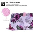 thumbnail image 5 of Universal 10 inch Tablet Case, Slim Folio Protective Case Cover with Kickstand for iPad 10.2/iPad 9.7/Onn 10.1/Samsung Tab A7 10.4/Galaxy Tab A 10.1 inch all 9.5-10.5 inch Tablet,Purple Flower, 5 of 5