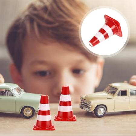 

60Pcs Kids Delicate Road Cones Kindergarten Teaching Aids Traffic Sign Toys