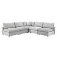 thumbnail image 1 of Sectional Sofa Set, Velvet, Light Grey Gray, Modern Contemporary Urban Design, Living Lounge Room Hotel Lobby Hospitality, 1 of 10