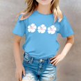 thumbnail image 2 of TZEWGL Casual Shirt For Infnat Graphic Pattern Printed Round Neck Short Sleeved Top For Girls Boys size 10-11T, 2 of 5