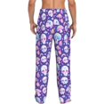thumbnail image 3 of Daiia Skull mushroom colorful Men's Sleep Pant with Pockets and Drawstring,Pajama Pants-X-Large, 3 of 9