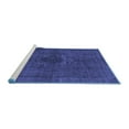thumbnail image 2 of Ahgly Company Machine Washable Indoor Rectangle Persian Blue Traditional Area Rugs, 7' x 9', 2 of 4