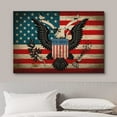 thumbnail image 3 of wall26 Canvas Print Wall Art Vintage Wood Grain American Flag Eagle Crest Star Symbol Cultural Historic Digital Art Modern Art Decorative Global Patriotic for Living Room, Bedroom, Office - 24x36, 3 of 5