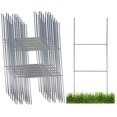 thumbnail image 2 of Sturdy Metal Wire Step Stake Frame for Yard Signs - 10 x 24 inch H Frame Wire Stake Sign Spikes (50 Pack), 2 of 15