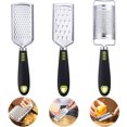 thumbnail image 4 of Advancent Rebanadoras de alimentos de mano de acero inoxidable, 3 piezas, ralladores, especias, hierbas, ajo, molinillo de cocina, herramientas Herramientas y accesorios para hornear, 4 of 6