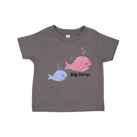 

Inktastic Big Sister with Lil Brother Gift Toddler Toddler Girl T-Shirt