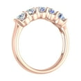 thumbnail image 2 of 1 Carat (ctw) 5-Stone Diamond Wedding Band Ring in 10K Rose Gold (Ring Size 9.25), 2 of 5