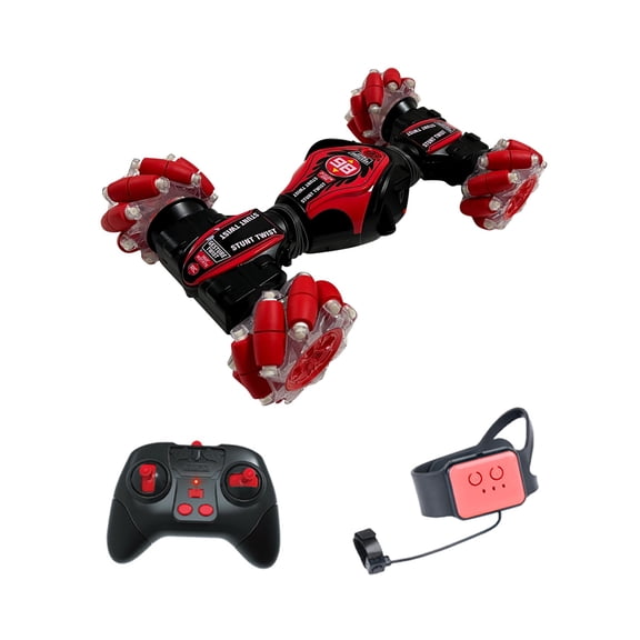 B 2 In 1 Gesture Remote Control Rc Car 4Wd Stunt Vehicle With Light Music Drift Toy