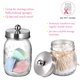 thumbnail image 5 of Juego de tapas para accesorios de baño Mason Jar (4 unidades), tarros no incluidos, dispensador de jabón, soporte para cepillo de dientes y tapas para tarros de almacenamiento de boticario para tarros, 5 of 5