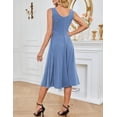 thumbnail image 4 of Vestido de cóctel GRACE KARIN 2025 Summer A Line Flowy Blue L, 4 of 4