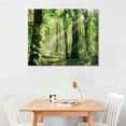 thumbnail image 2 of Orinice Trees Leaves Sunbeam Fine Art AestheticWall Painting for Classroom Kitchen Office Farmhouse Bathroom Room Decor Pictures Wall Art Canvas Prints Living Room Bedroom Home Office Wall Decor, 2 of 6