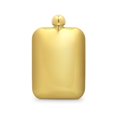 thumbnail image 1 of Weddingstar 6 oz. Gold Stainless Steel Rounded Rectangle Flask, 1 of 2