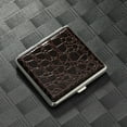 thumbnail image 6 of Crocodile patterned leather cigarette box made of imitation leather material, pack of 20 cigarettes (red), 6 of 7